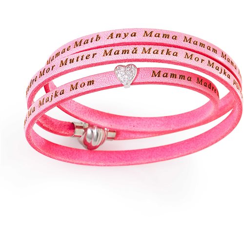 Bracciale Amen Donna Cuore Di Mamma in Pelle ASMA04-57 - ASMA04-57